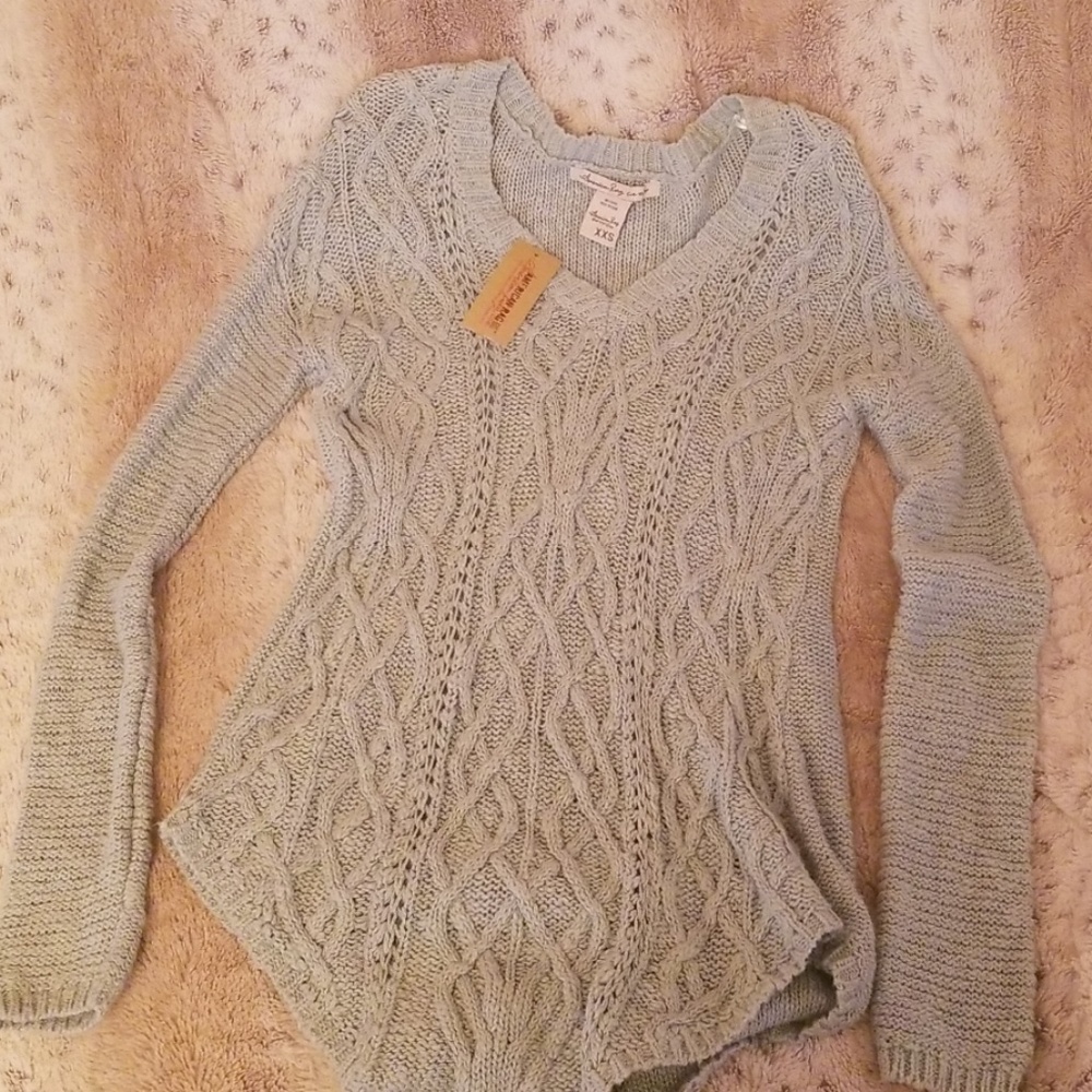 Comfortable blue haze sweater